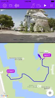 course preview app - picturization of running scene iphone screenshot 2