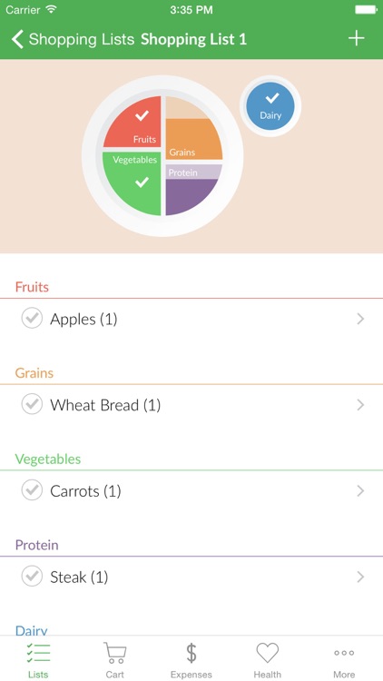 Lista - The Healthy Eating App