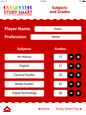 Study Smart Player Sheet screenshot 2