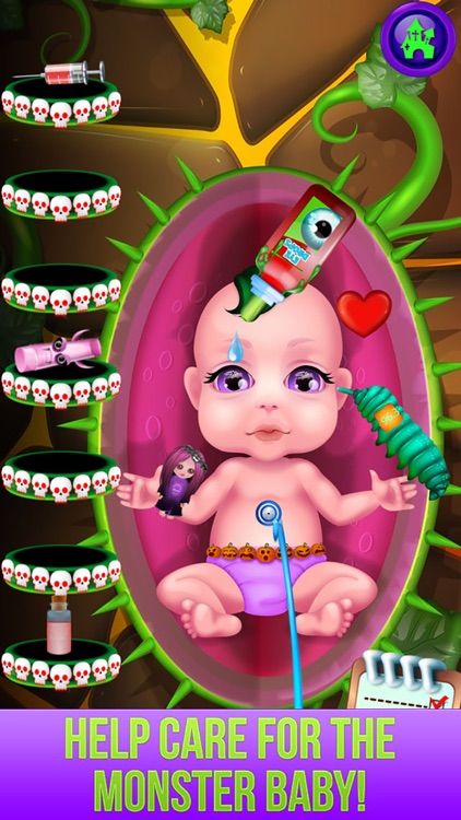 Monster's New Baby - Kids Halloween Salon Games