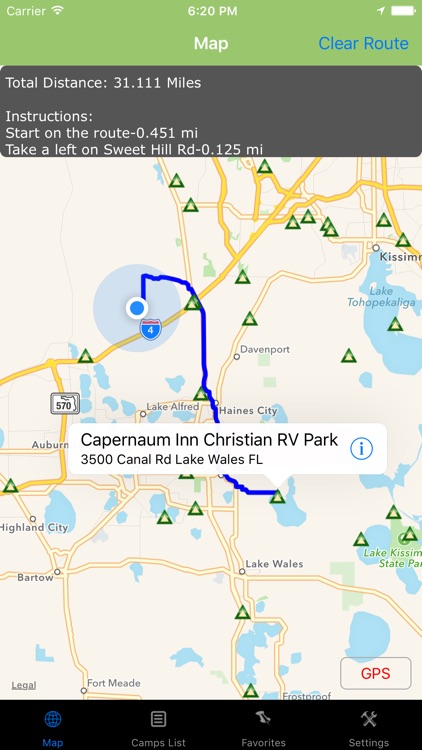 Florida – Camping & RV spots