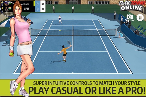 Flick Tennis Online - Play like Nadal, Federer, Djokovic in top multiplayer tournaments! screenshot 4