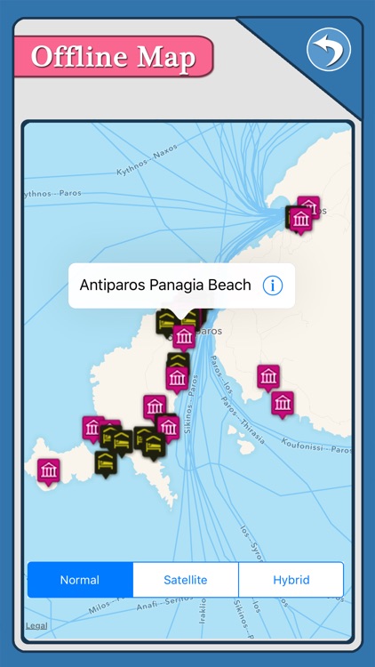 Antiparos Island Offline Map Travel Guide