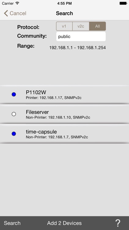 PrinterMonitor - SNMP client for network printers screenshot-3