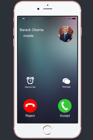 Fake Call For Barack Obama Fans - Schedule Free Prank Friends Call screenshot 2
