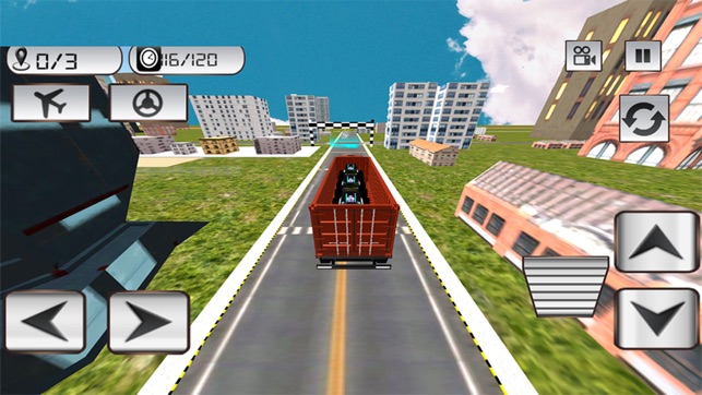 Flying Car Transporter Truck Simulator -