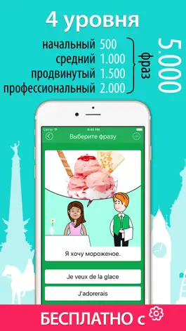 Game screenshot 5000 Фразы - Учим Французский Язык Бесплатно hack