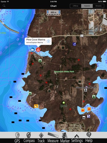 Oklahoma lakes GPS Charts Pro screenshot 3