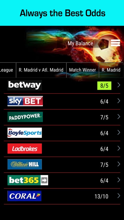 Matchday Guru football betting & odds comparison app for Euro 2016 screenshot-0