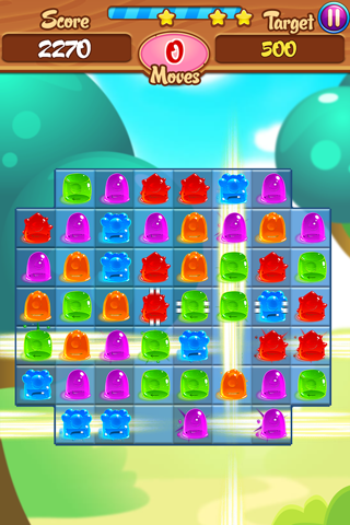 Juicy Jelly Bean Candy Drop: Sweetest Match 3 Gum Delicious Challenging screenshot 3
