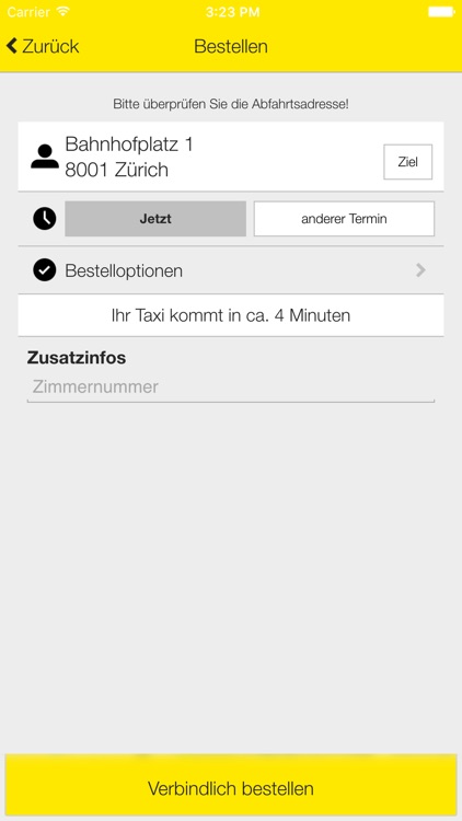 Taxi 7x7 Zürich screenshot-3