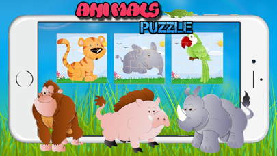 Easy Animals Jigsaw Drag And Drop Puzzle Match Games For Toddlers 