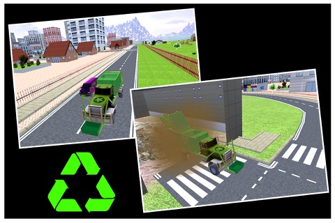 Garbage Truck Simulator HD screenshot 3