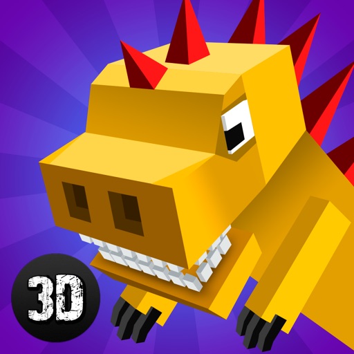 Cube Dino City Rampage 3D Full iOS App
