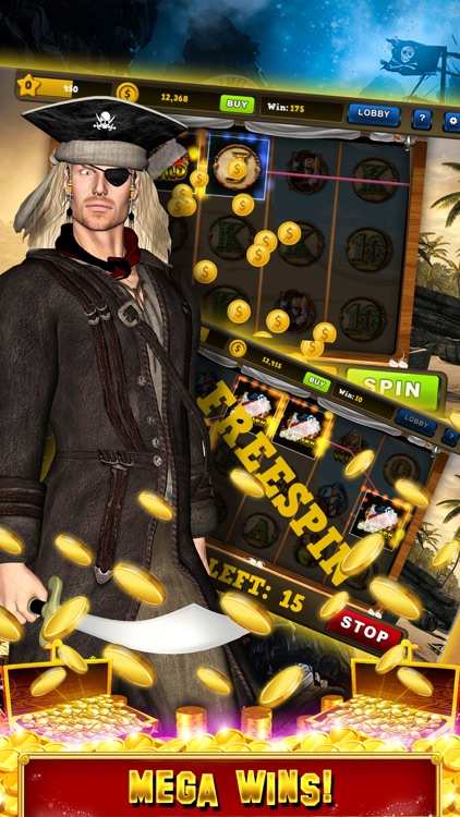 Pirates Treasure Slots Machines: Casino Free Mega Slot Tournament for fun! Legends of 7's Jackpot