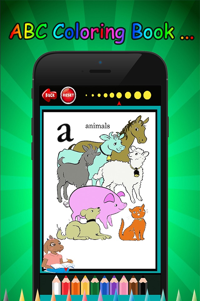 Farm Animals ABC Coloring Book for kids age 1-10 screenshot 4