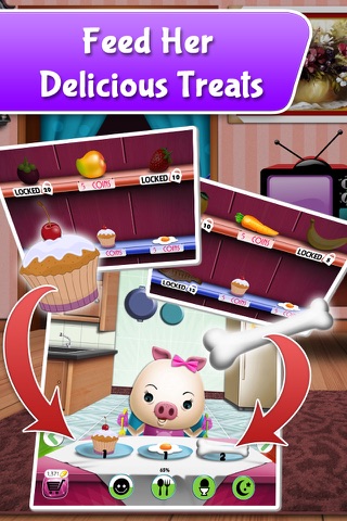 My Talking Pet - virtual pig with free mini games for kids screenshot 2