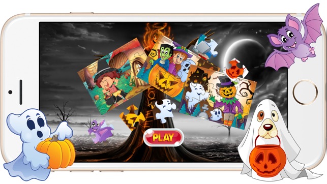 Cute Halloween Jigsaw Puzzle Games for Toddlers(圖3)-速報App