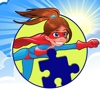Fun Game Amazing Power Girl Jigsaw Puzzle For Kids