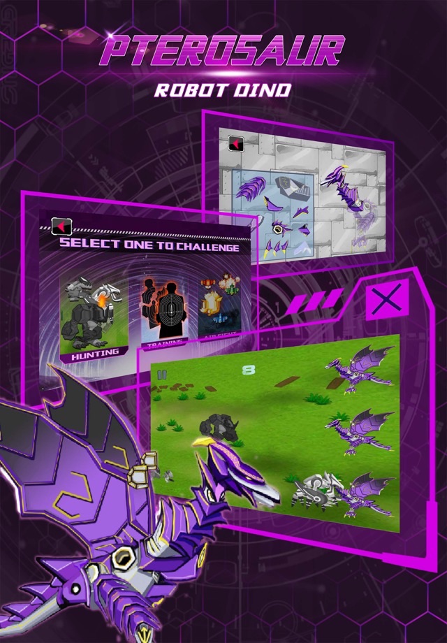 Pterosaur: Robot Dinosaur - Trivia & Funny Puzzle Sports Game screenshot 4