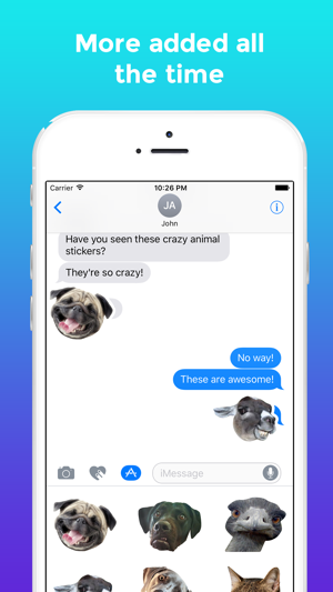 Crazy Animals! Funny animal reaction meme stickers(圖2)-速報App