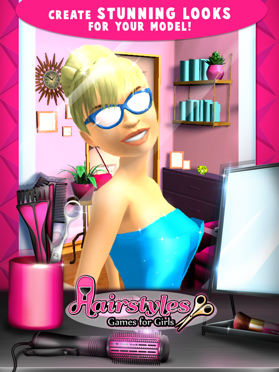 髪型女の子のためのゲーム - ファッションヘアスタイリストサロンのおすすめ画像3