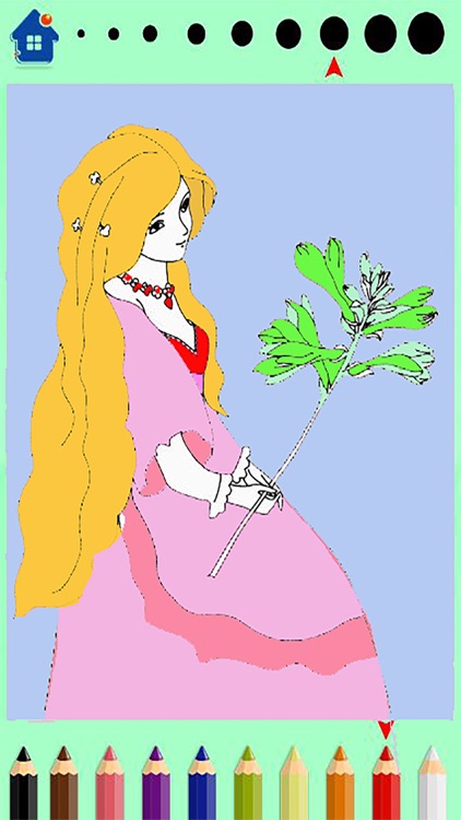 A princess girl Coloring Book