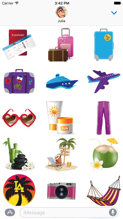 Travel Stickers – Holiday Greetings for iMessage screenshot-3