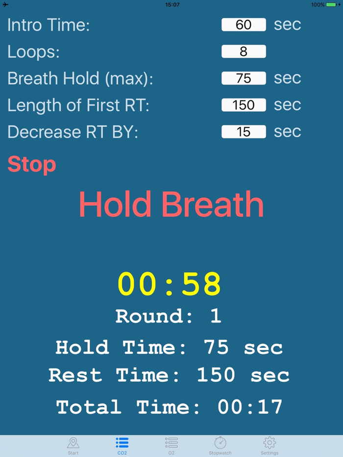 Apnea for free divers