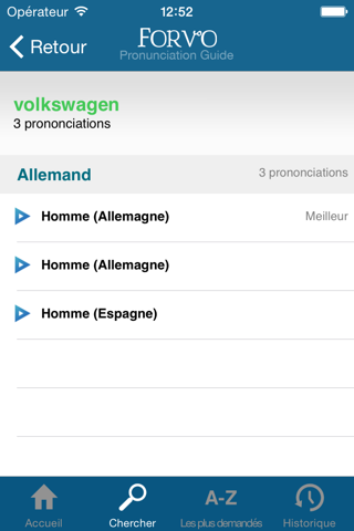 Forvo Pronunciation screenshot 2