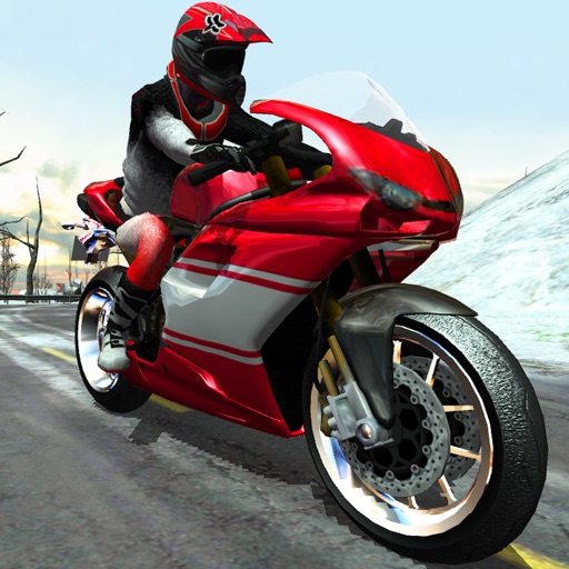 Bike Rider - Frozen Highway Rally Race Free Icon