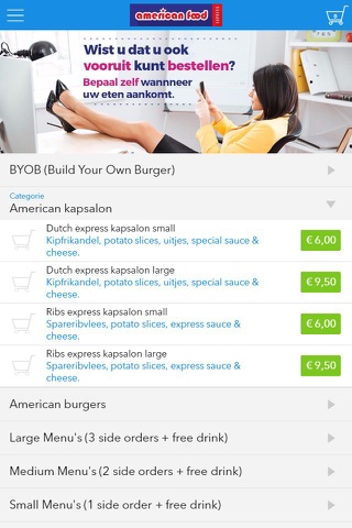 American food express screenshot 2