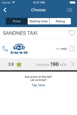 Sandnes Taxi+ screenshot 3