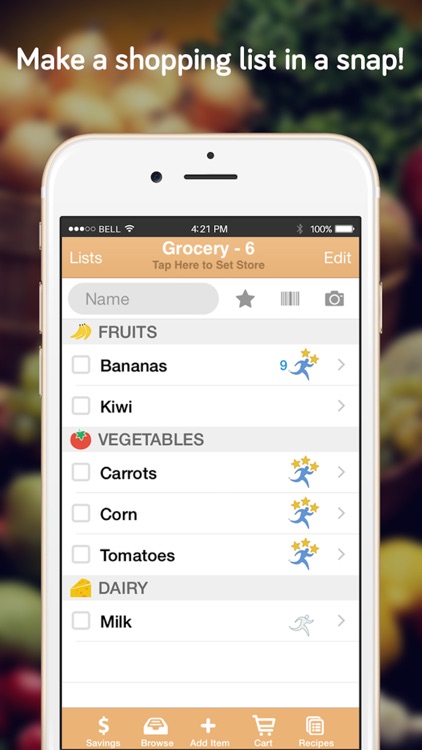 Shopper Lite Shopping List