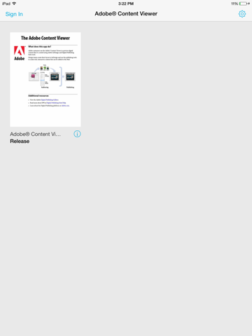 Скриншот из Adobe® Content Viewer