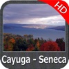 Cayuga - Seneca Lakes New York HD GPS fishing map
