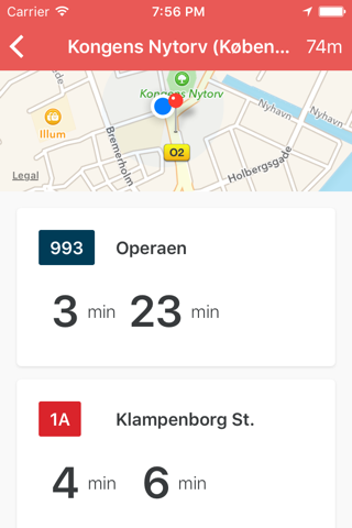 Næste bus screenshot 3