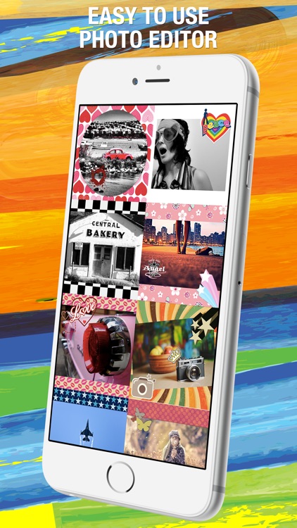 After Color - Easiest way to layout full size photo to Instagram with colorful border and stickers.