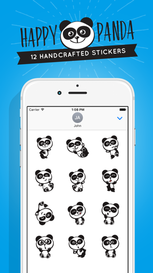 Happy Panda Stickers(圖1)-速報App