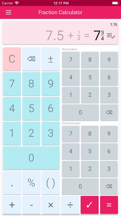 Fraction Calculator & Solution screenshot-3
