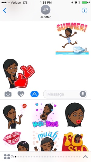 Black Girl Stickers for iMessages