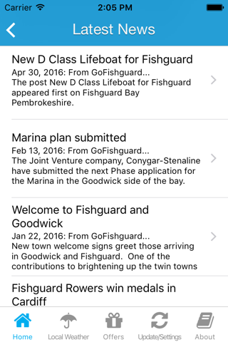 Fishguard Bay App screenshot 2
