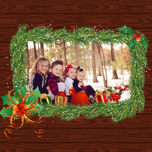 Holiday Christmas Photo Frame - Hd Frames Free icon