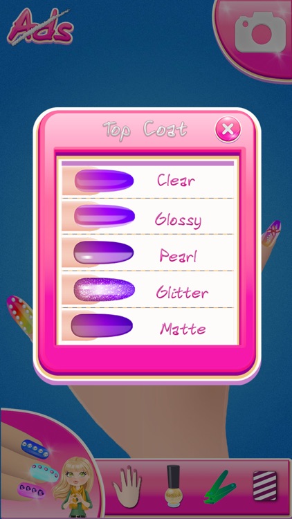 Glitter Nail Salon Games screenshot-3