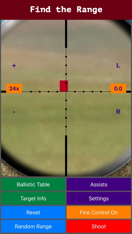 Longshot (metric) - Long Range Shooting Simulator and Mildot Scope Ranging Trainer