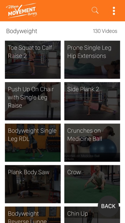 Fitness Movement Library