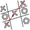 This game is virtual adaptation of a popular game "Tic-Tac-Toe", normally played by 2 players on a piece of paper which is alternatively called "noughts and crosses" OR "X's and O's" also