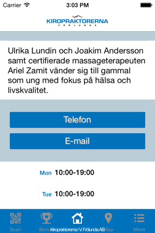 Kiropraktorerna i V Frölunda screenshot 2