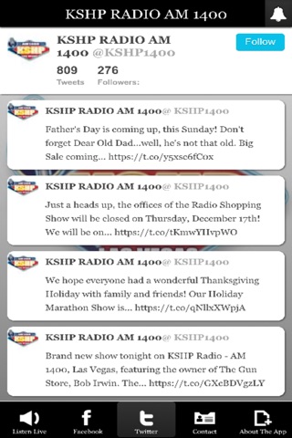 KSHP RADIO AM 1400 screenshot 2