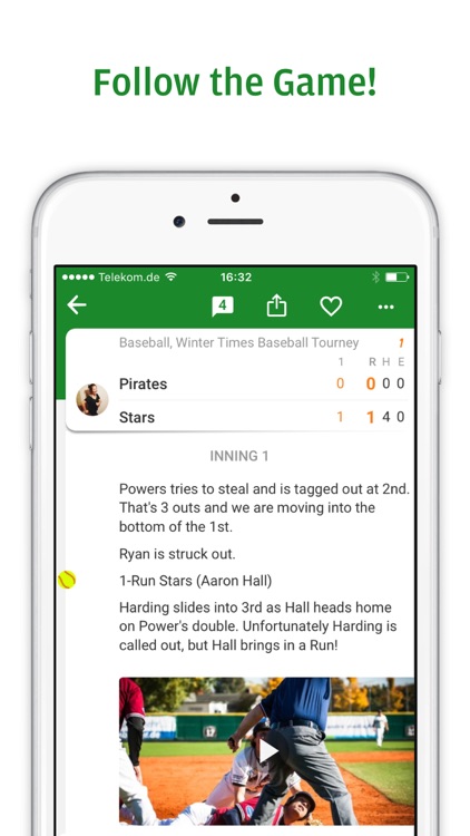 Tickaroo LIVE Sportscasting for various Sports